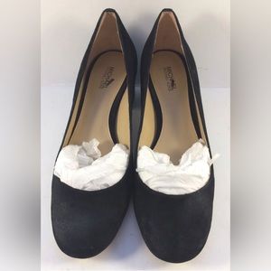 Michael Kors Black Suede Arabella Kitten Pumps Womens Size US 6M